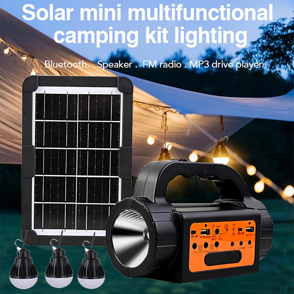 Solar Rechargeable Camping Lig - Outdoor Camping Kit recension och pris