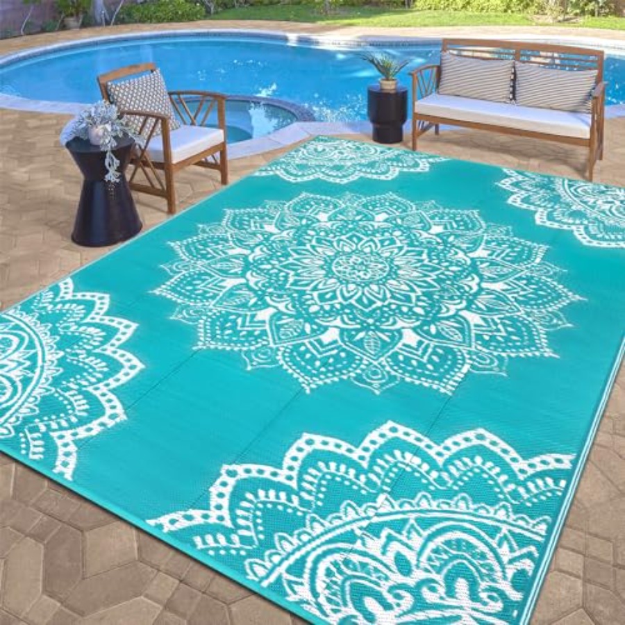 Waterproof Outdoor Rug 9x12 ft - Outdoor Camping Rugs 9X12 recension och pris