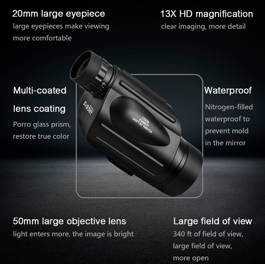 Svbony Telescope SV49 Monocula - Outdoor Camping Equipment recension och pris