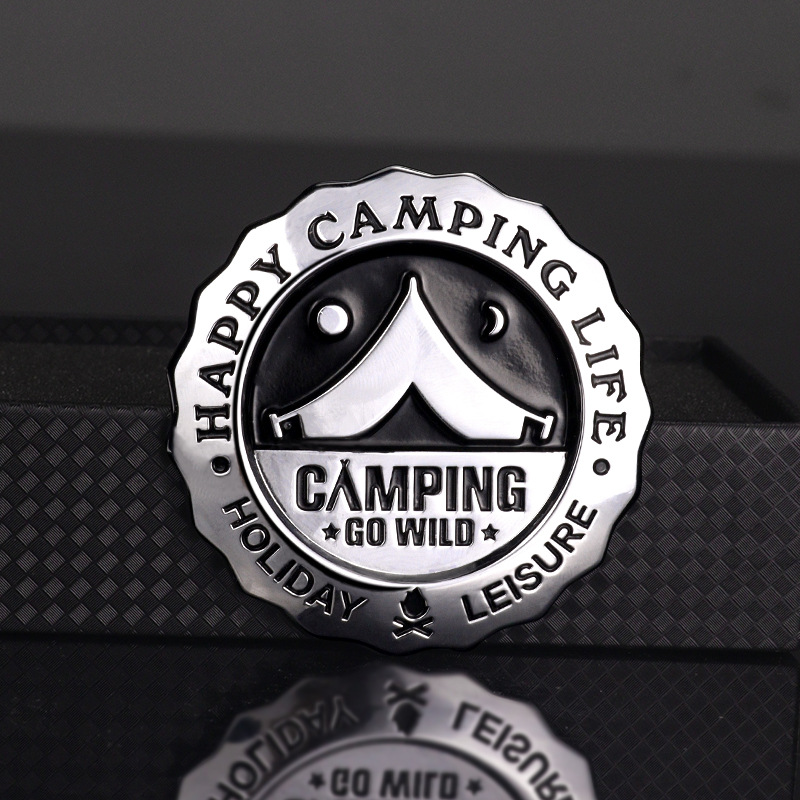 3D Camping Car Badge Alloy Met - Outdoor Camping Logo recension och pris