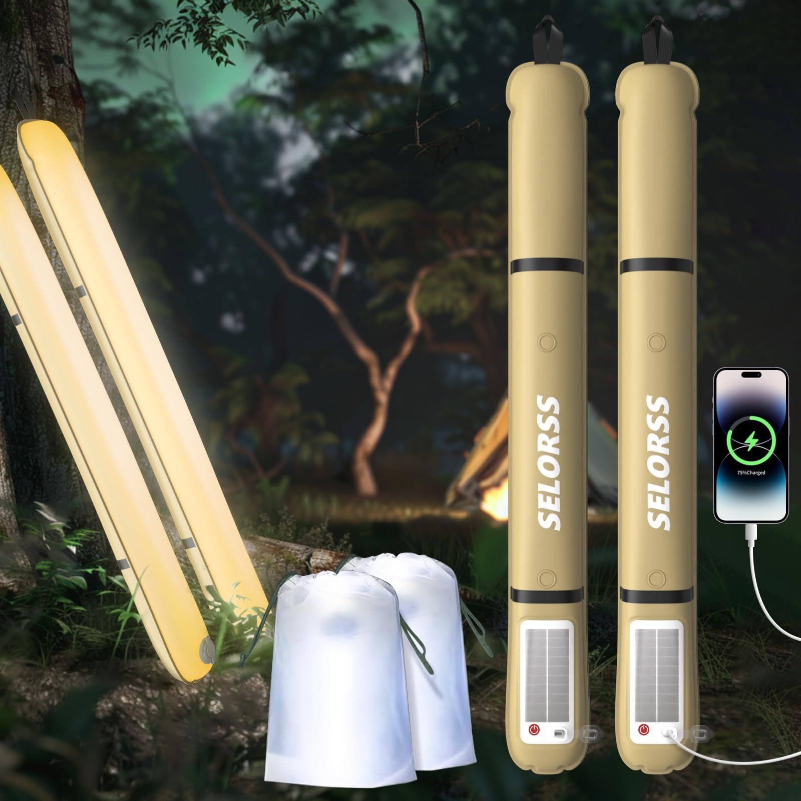 SELORSS Solar Camping Lantern  - Camping Solar Lantern recension och pris