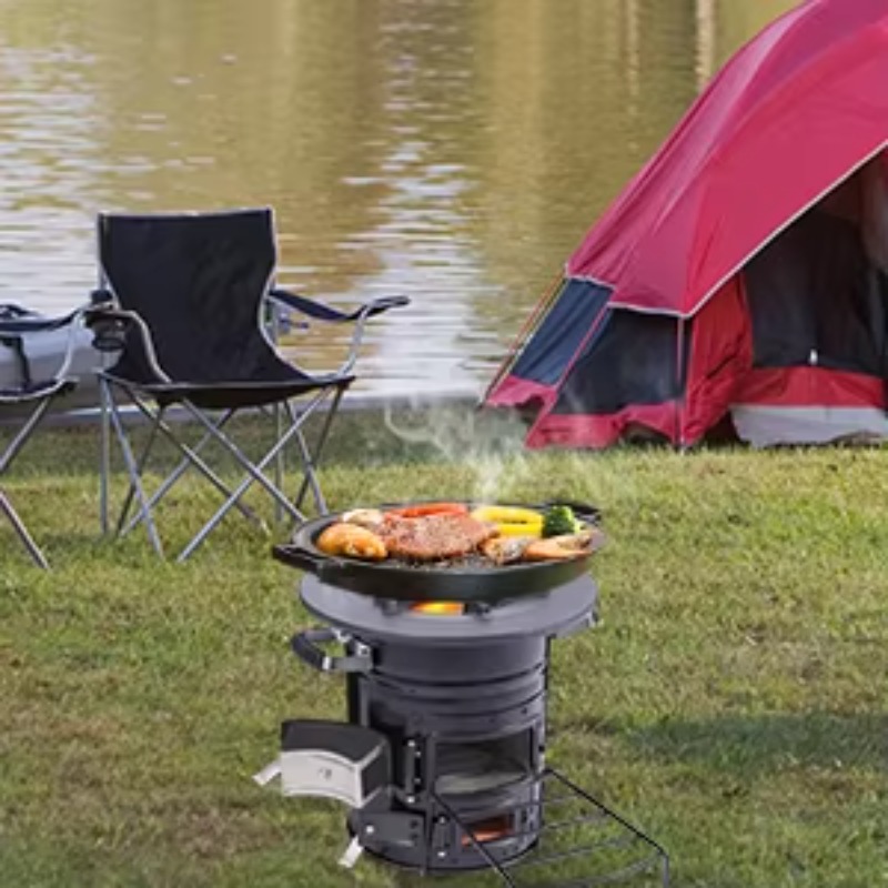 【Popular】Two Doors Firewood Bu - Outdoor Camping Stove recension och pris