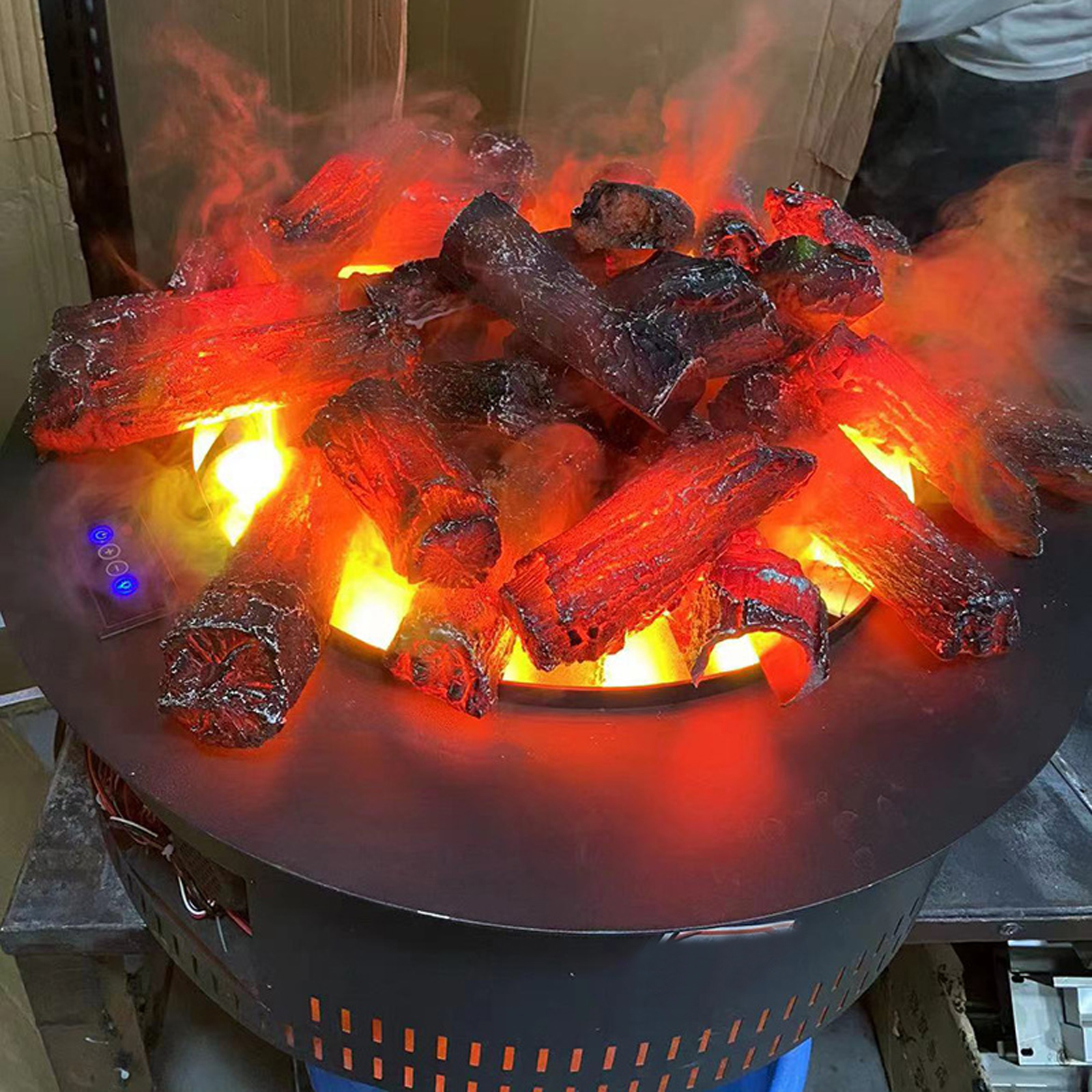 Simulation Flame Charcoal Stri - Outdoor Camping Fireplace recension och pris