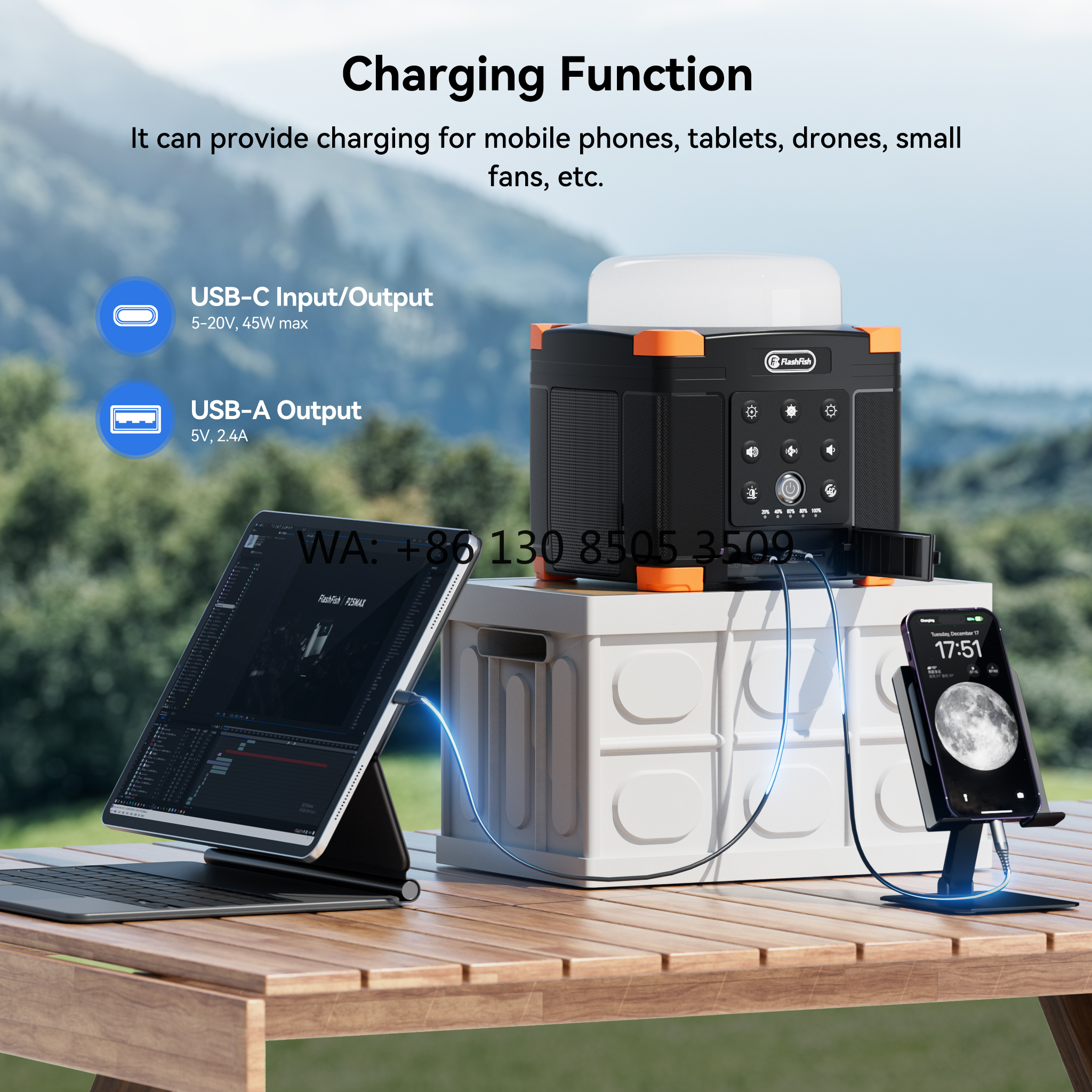 Portable Hardcore Power Bank S - Camping Solar Lantern recension och pris