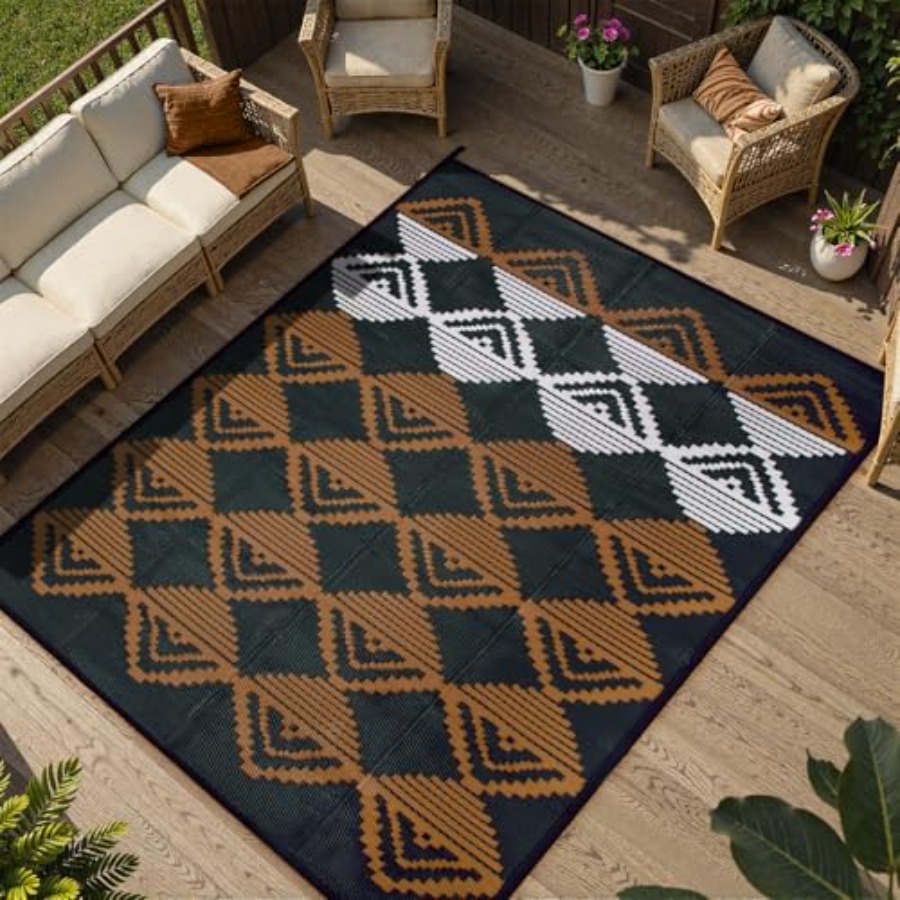 Waterproof Outdoor Patio Rug 9 - Outdoor Camping Rugs 9X12 recension och pris