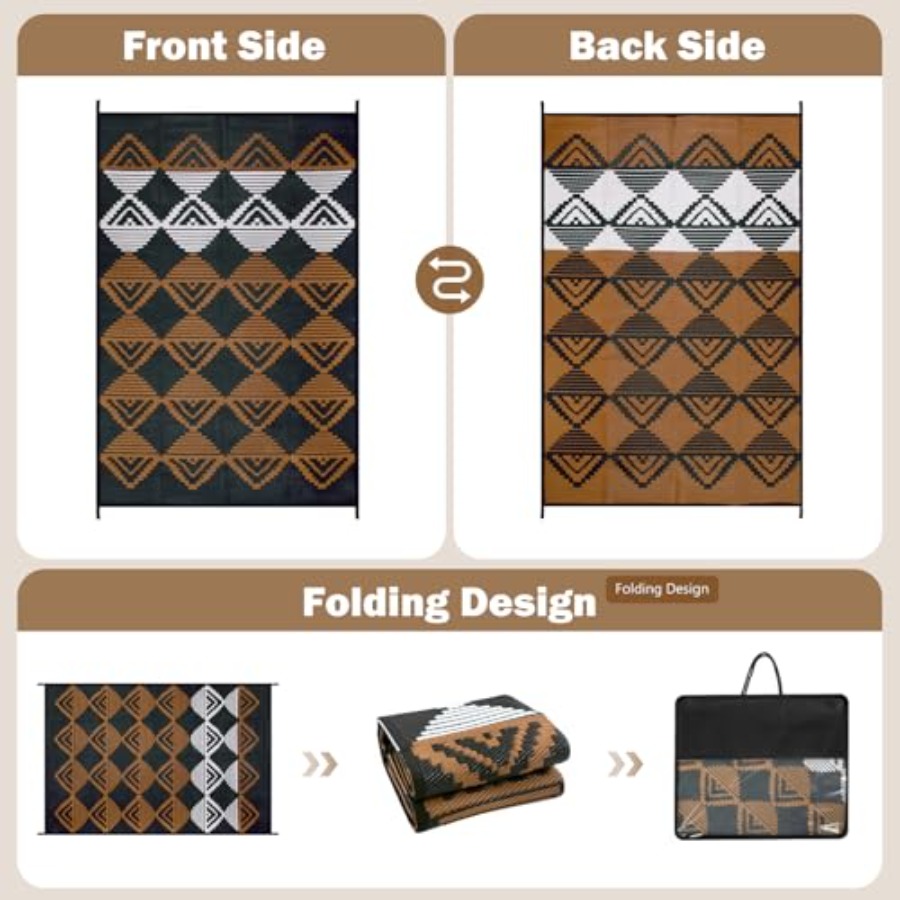 Waterproof Outdoor Patio Rug 9 - Outdoor Camping Rugs 9X12 recension och pris