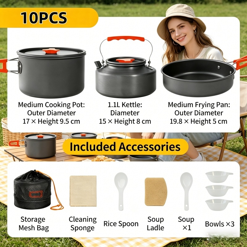 Home Household Camping Cookwar - Outdoor Camping Tools recension och pris