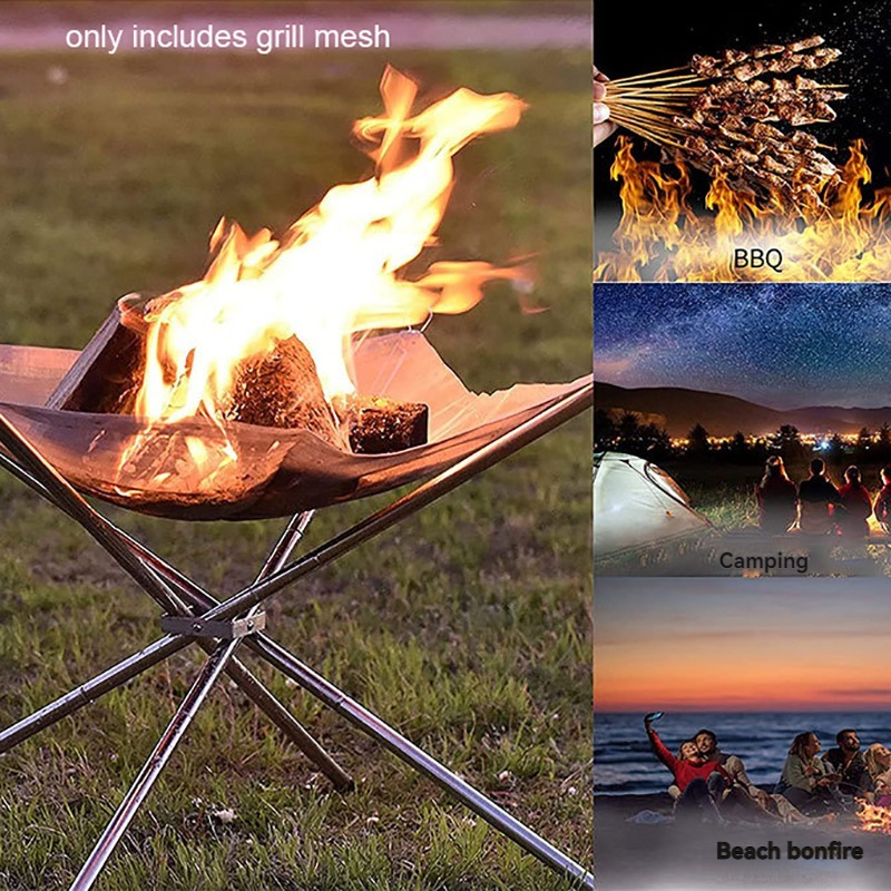 Portable Fire Pit Durable Outd - Outdoor Camping Fireplace recension och pris