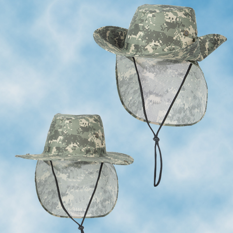 New Summer Camouflage Sun Hat  - Camping Outdoor Quick Drying Sun Neck Protection Cap Hat recension och pris