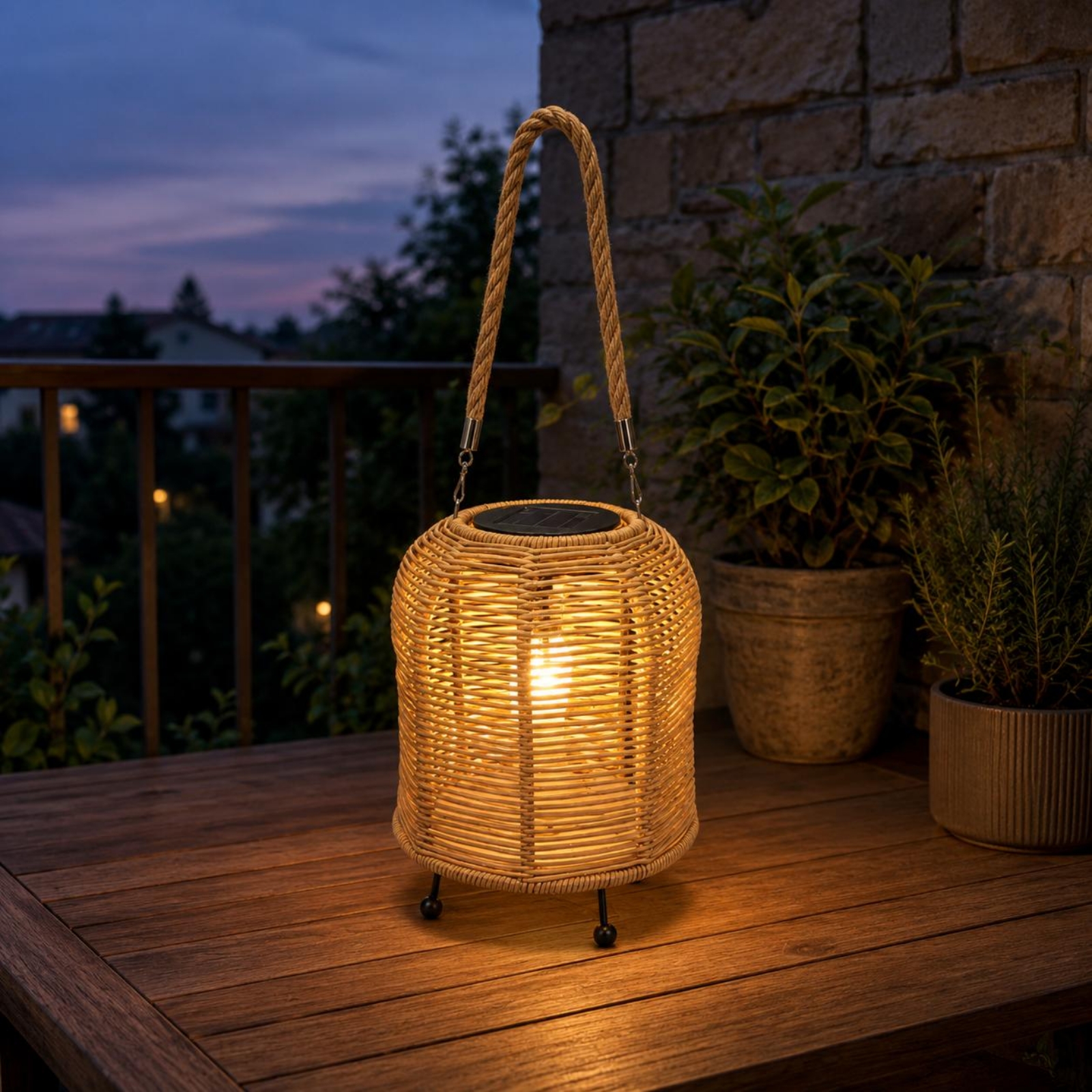 Handwoven Solar Lantern Warm L - Camping Solar Lantern recension och pris