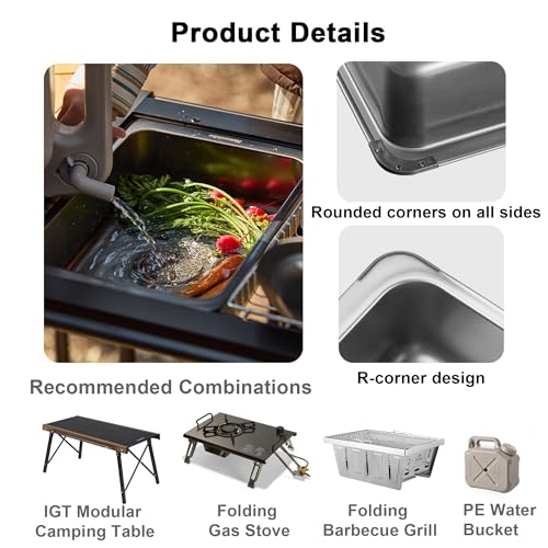 304 Stainless Steel Mini Sink  - Outdoor Camping Sink recension och pris