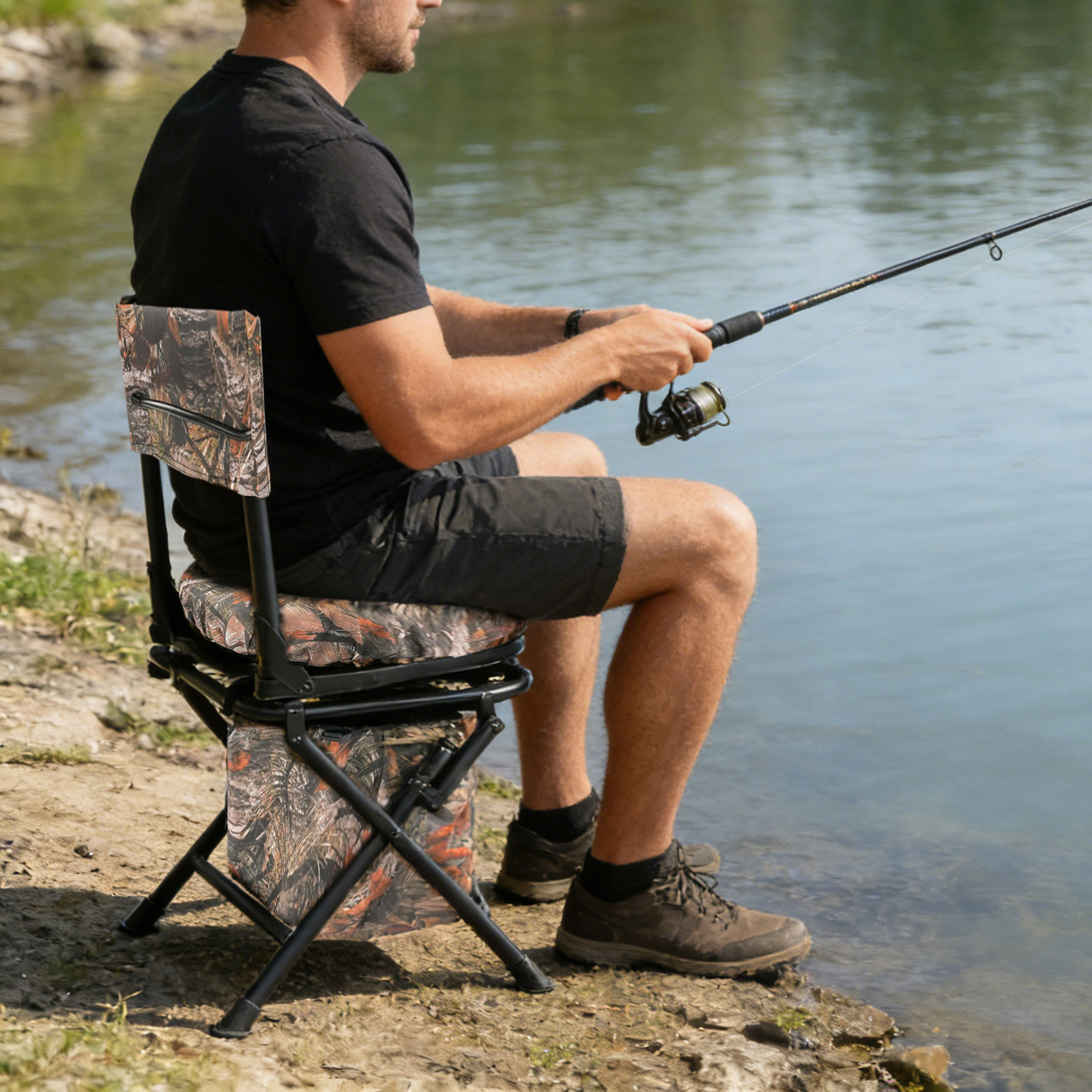 Swivel Hunting Chair Outdoor C - Outdoor Activities In Camping recension och pris