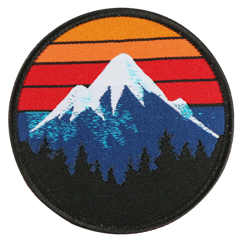 1pc Retro 70s Mountain Patch I - Outdoor Camping Logo recension och pris