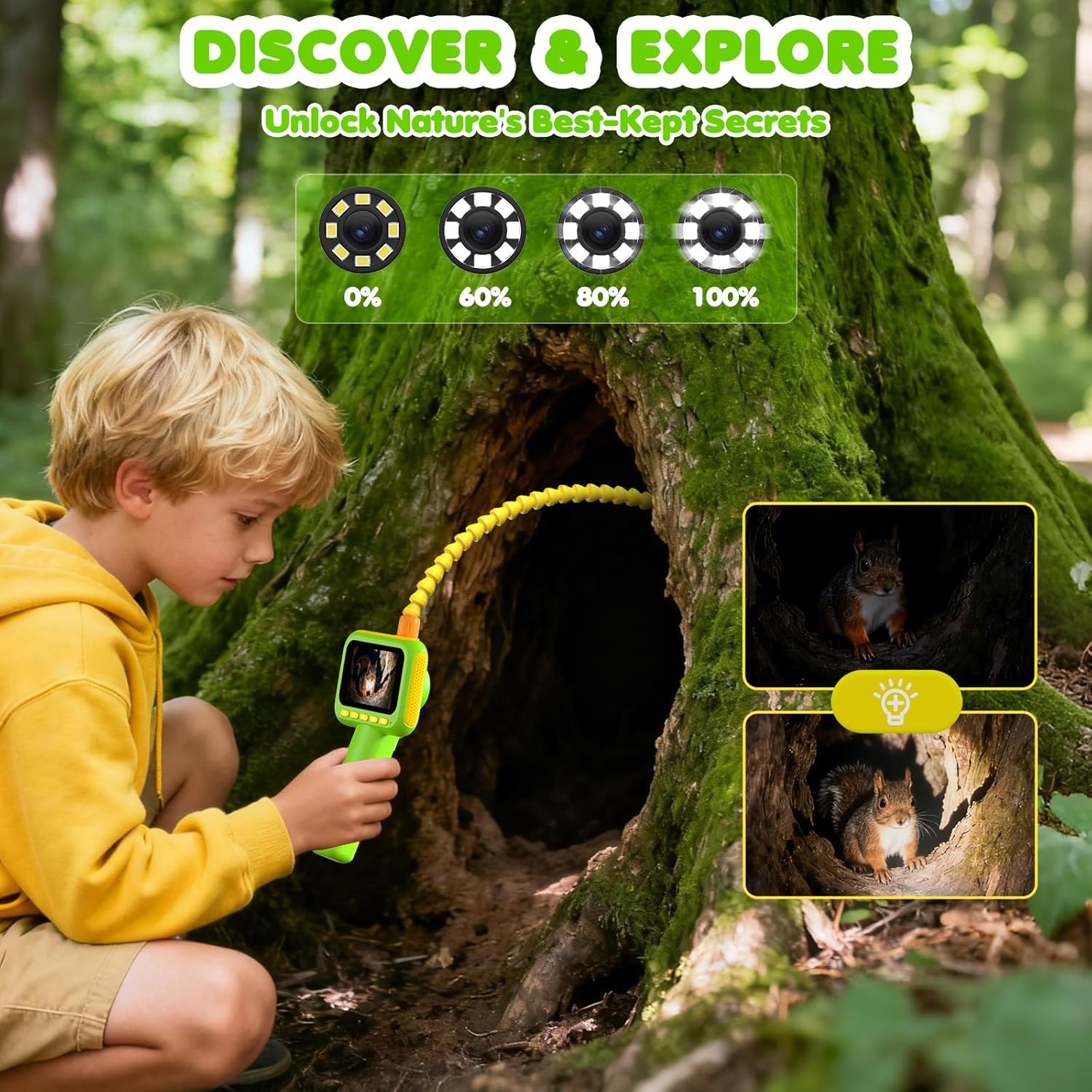 Endoscope for Kids, Borescope  - Outdoor Camping Kit recension och pris