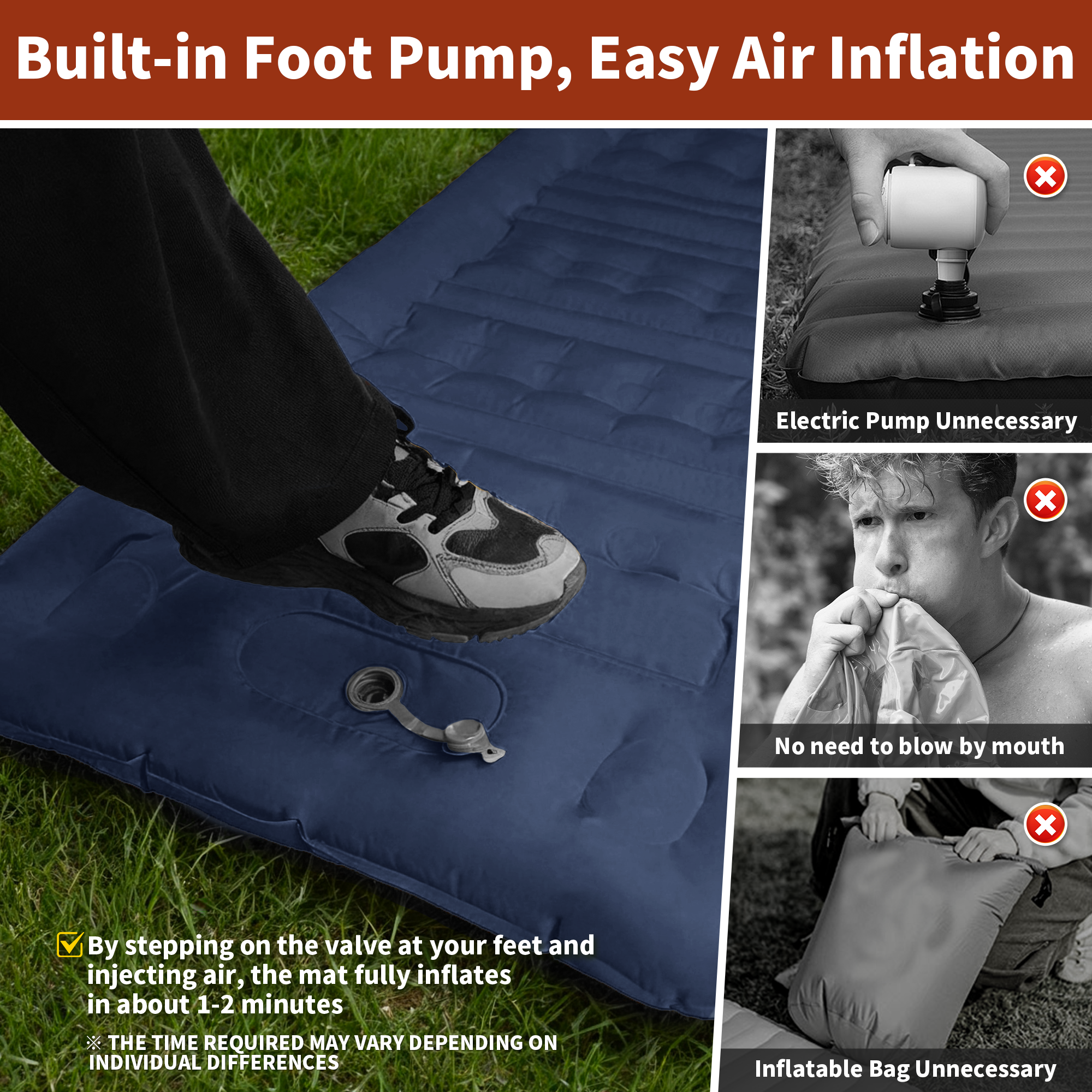 MAPLEAF 12cm Air Mattress Camp - Outdoor Camping Carpet recension och pris