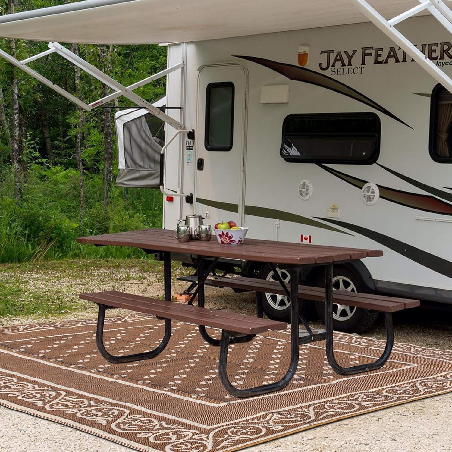 Reversible Plastic Straw Mats, - Outdoor Camping Rugs 9X12 recension och pris