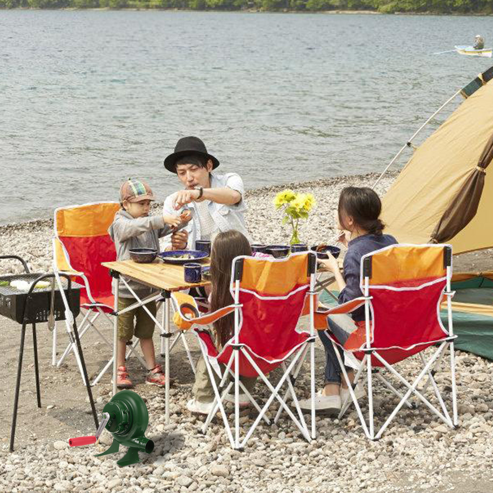 Robust Crank Bbq Fan Professio - Outdoor Camping Fireplace recension och pris