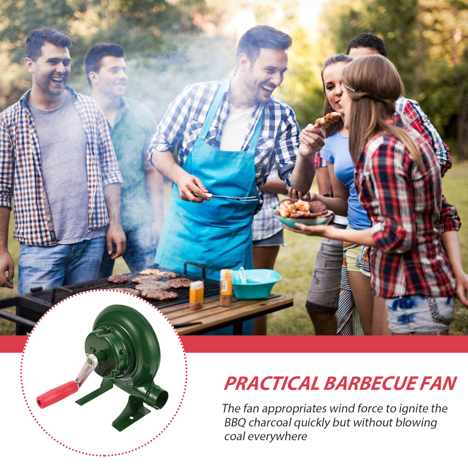 Robust Crank Bbq Fan Professio - Outdoor Camping Fireplace recension och pris