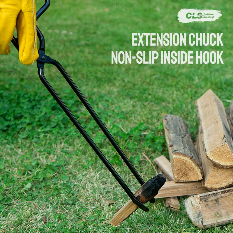 Firewood Tongs Metal Heat Resi - Outdoor Camping Fireplace recension och pris