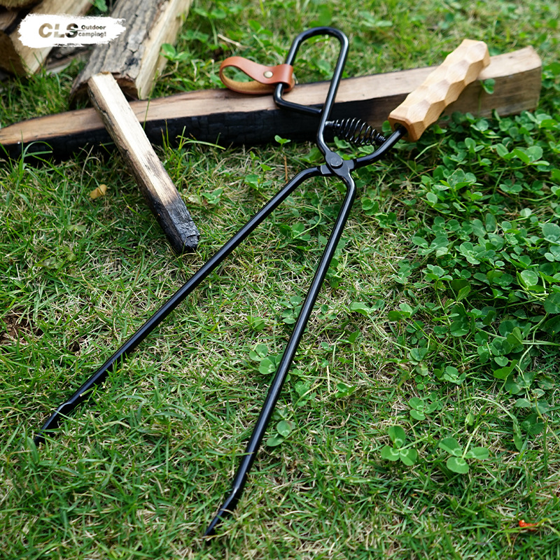 Firewood Tongs Metal Heat Resi - Outdoor Camping Fireplace recension och pris