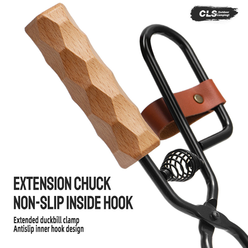 Firewood Tongs Metal Heat Resi - Outdoor Camping Fireplace recension och pris