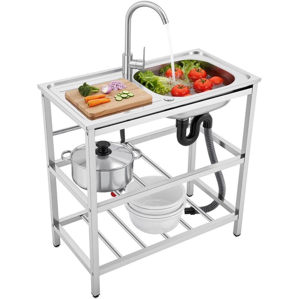 Compact Outdoor Kitchen Sink w - Outdoor Camping Sink recension och pris