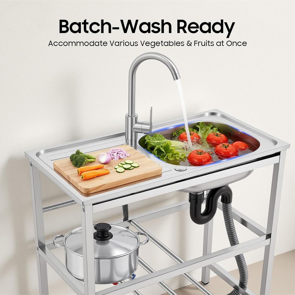 Compact Outdoor Kitchen Sink w - Outdoor Camping Sink recension och pris