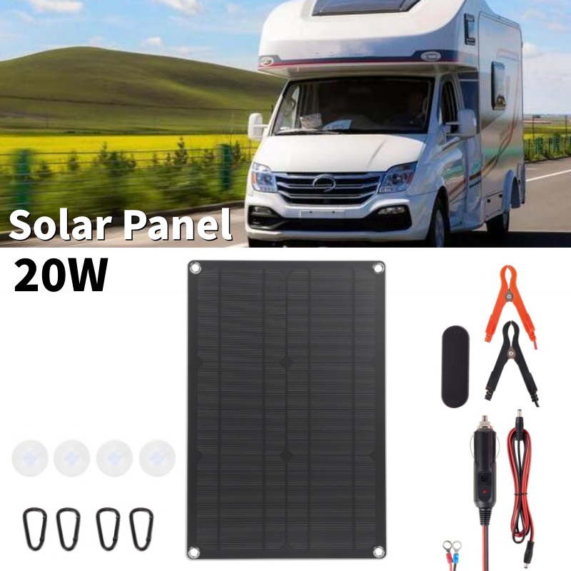 20W Solar Panel Kit High Conve - Outdoor Camping Kit recension och pris