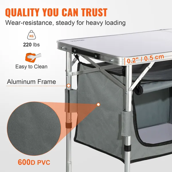 Camping Kitchen Table, Quick S - Outdoor Camping Kitchen Setup recension och pris