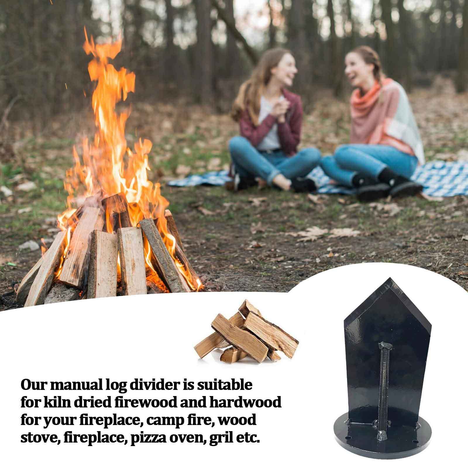 Carbon Steel Vertical Firewood - Outdoor Camping Fireplace recension och pris