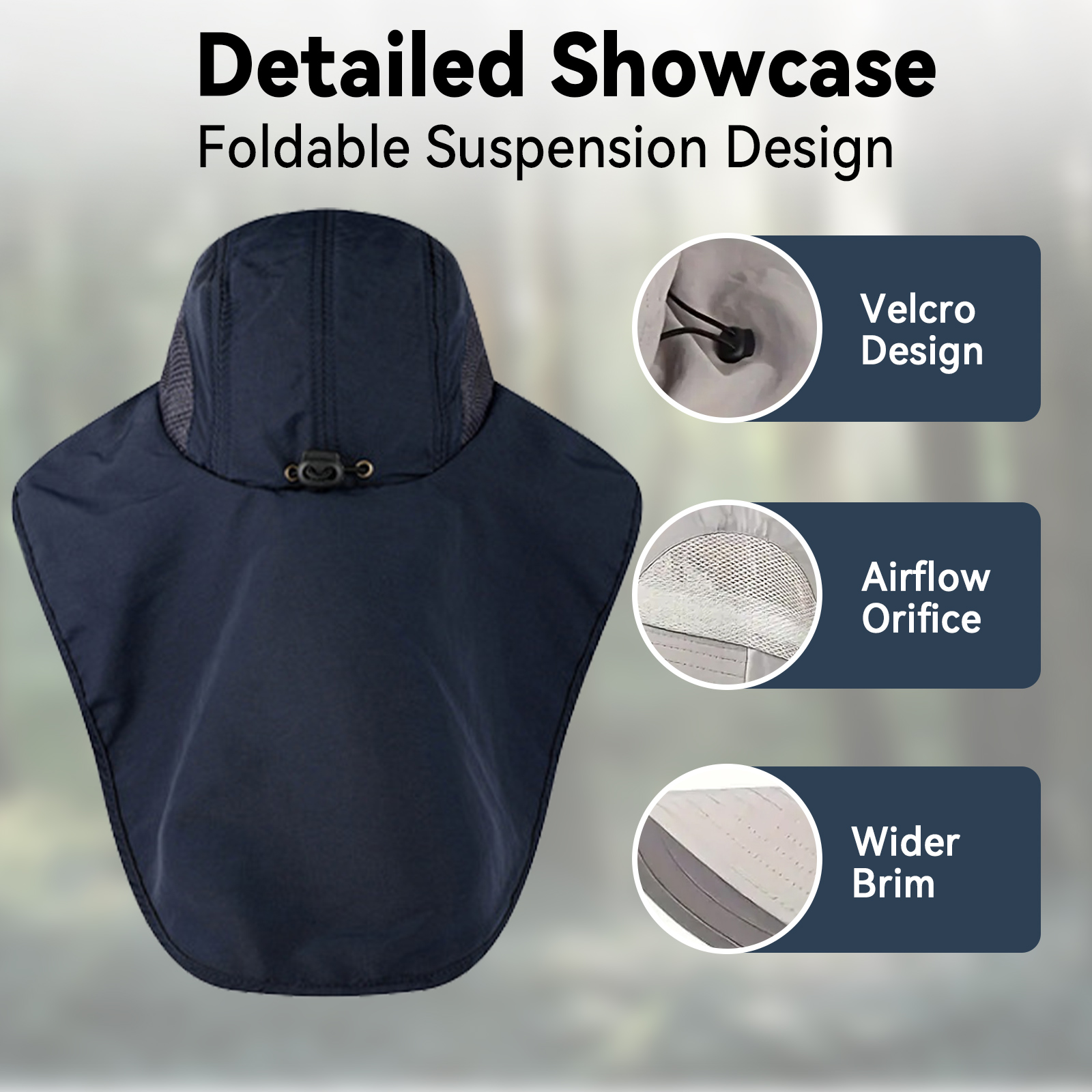 Outdoor UV Protection Sun Hat  - Camping Outdoor Quick Drying Sun Neck Protection Cap Hat recension och pris