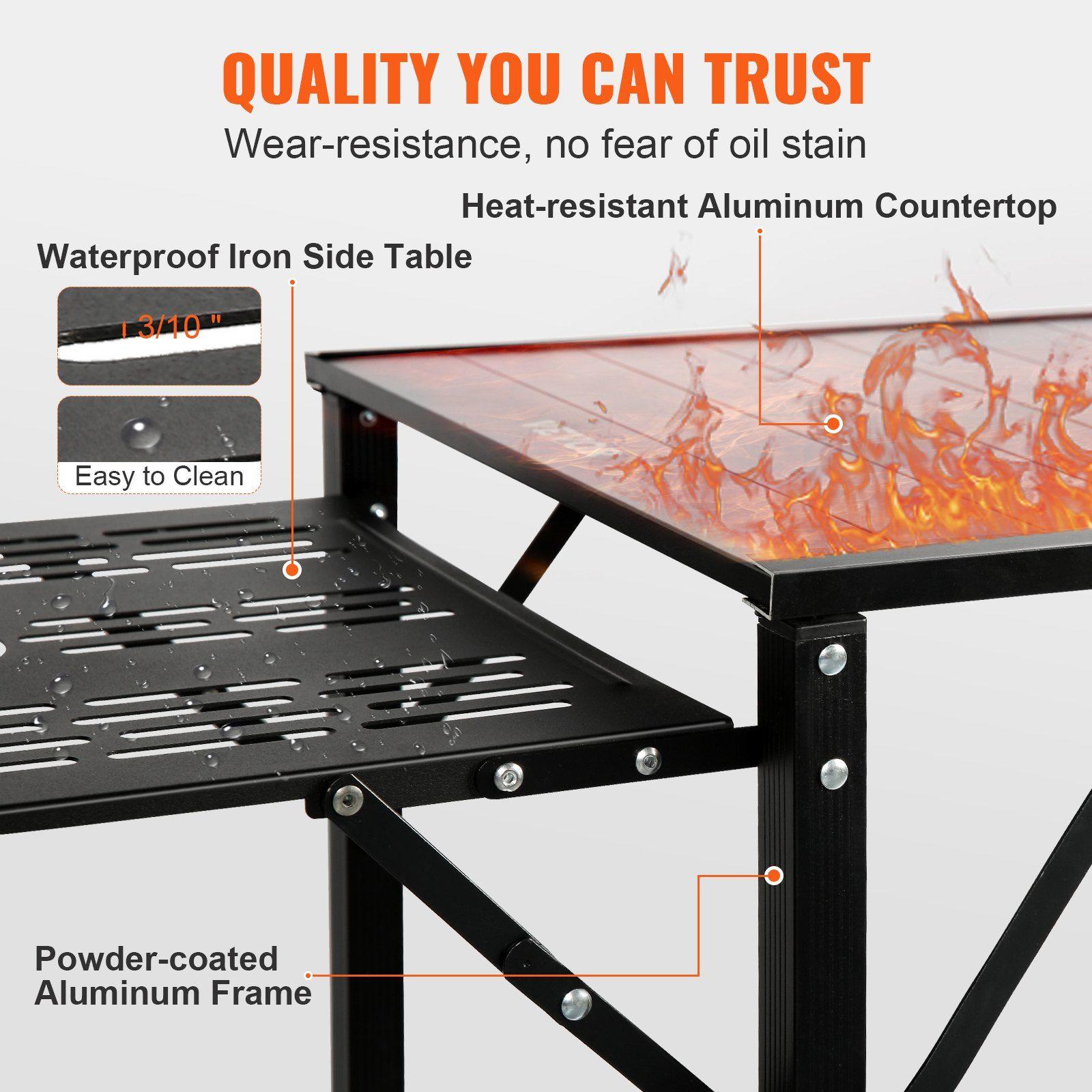 All-in-one 49.6in Aluminum Cam - Outdoor Camping Kitchen Setup recension och pris