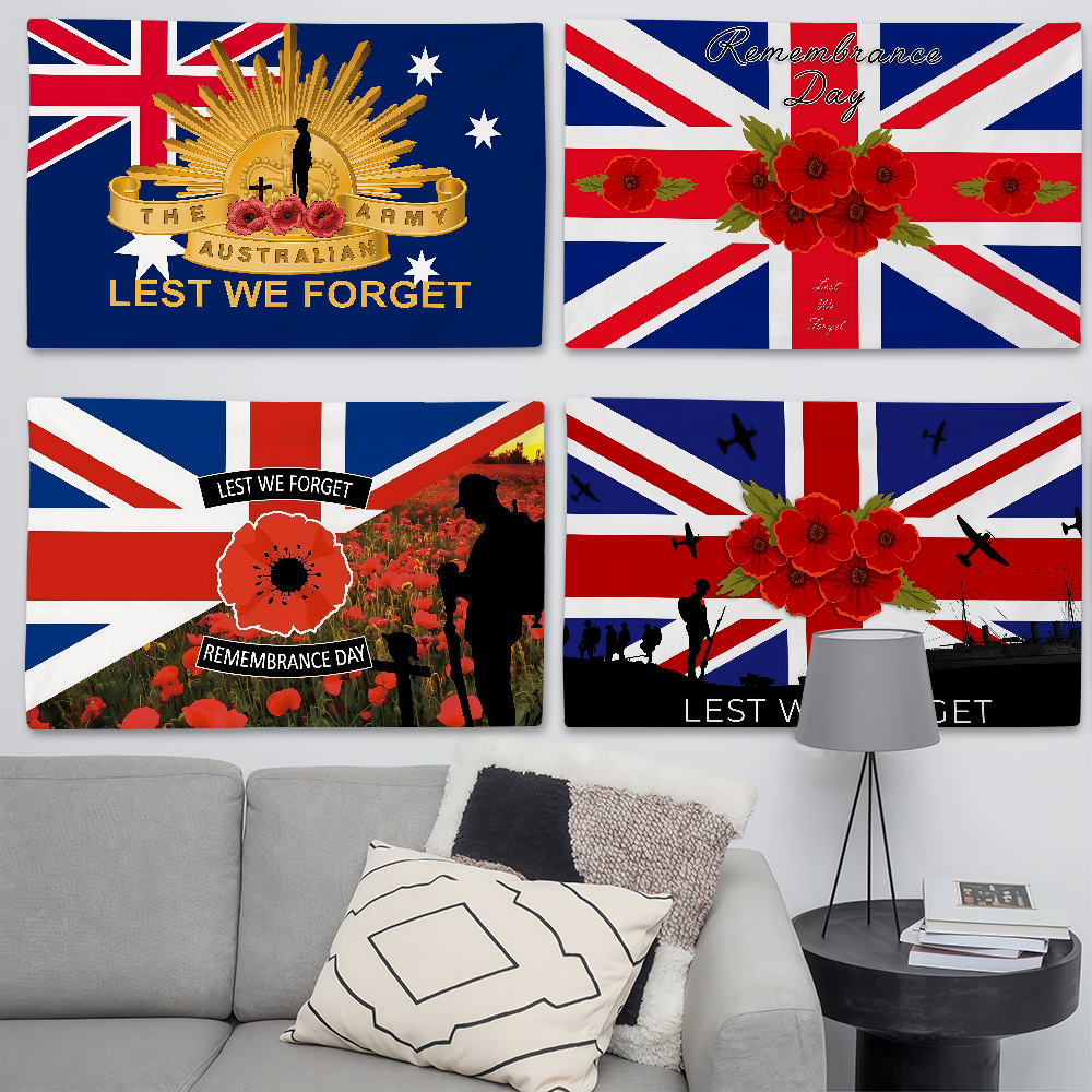 Australia Lest We Forget Flag  - Outdoor Camping Australia recension och pris