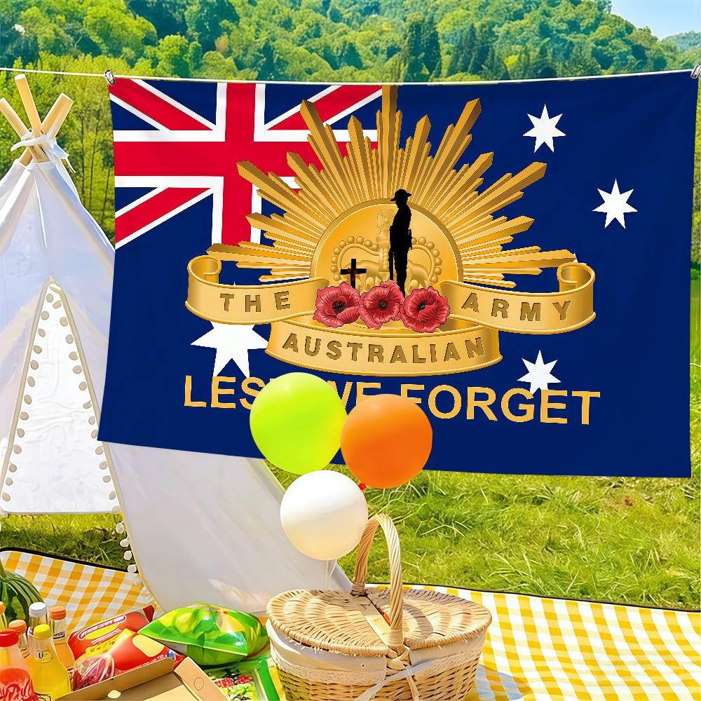 Australia Lest We Forget Flag  - Outdoor Camping Australia recension och pris