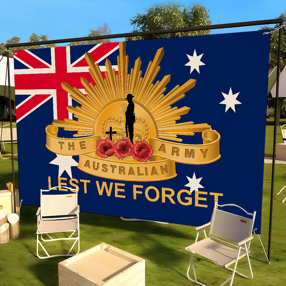 Australia Lest We Forget Flag  - Outdoor Camping Australia recension och pris