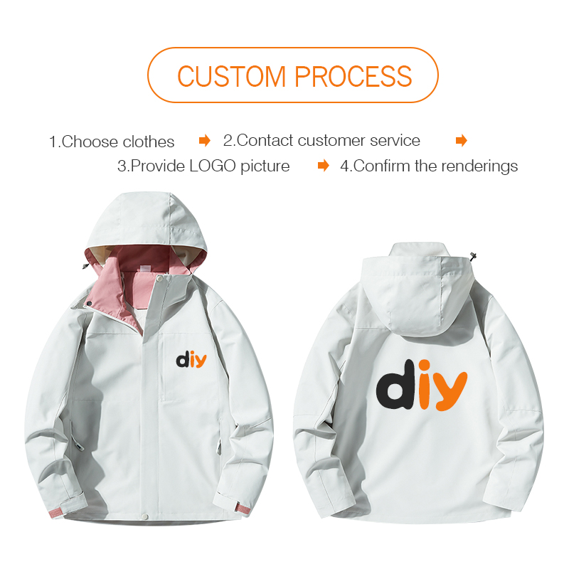 Men's jacket custom logo water - Outdoor Camping Logo recension och pris