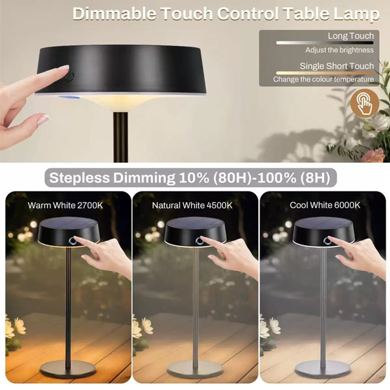 Solar Table Lamp Dimmable LED  - Camping Solar Lantern recension och pris